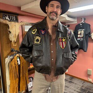 Guide Gear (Sportsman’s Guide house brand)  Faux-A2 bomber jacket